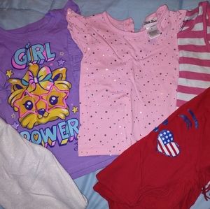Girl's sz 6 tops and legging.